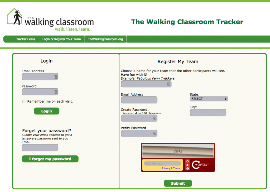How to use The Walking Classroom Distance Tracker The Walking Classroom