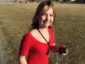 Happy Walking Classroom girl