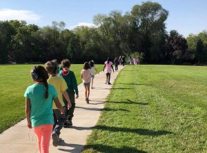 kids love walking and listening to podcasts