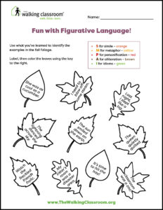 Fun figurative language exercise