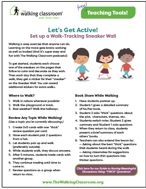 walk-tracking sneaker wall guide